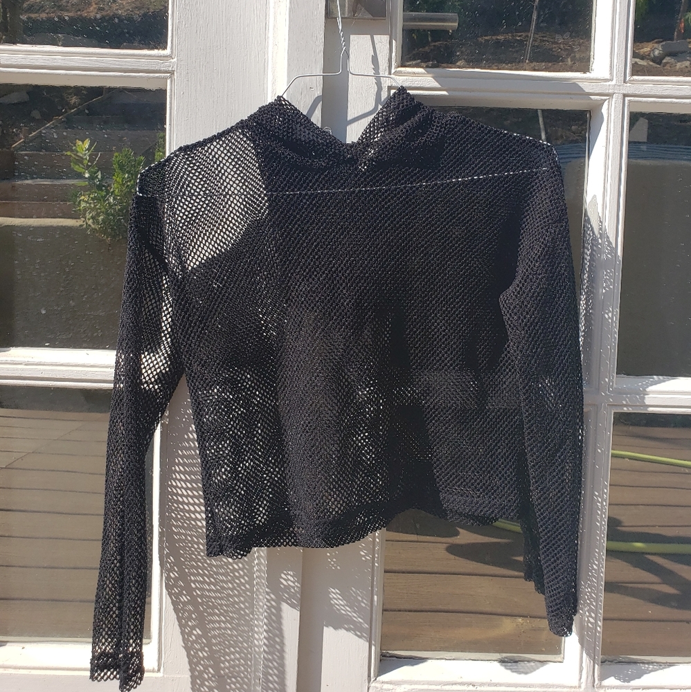 Black Fishnet Women's Hoodie Original BRAND NEW